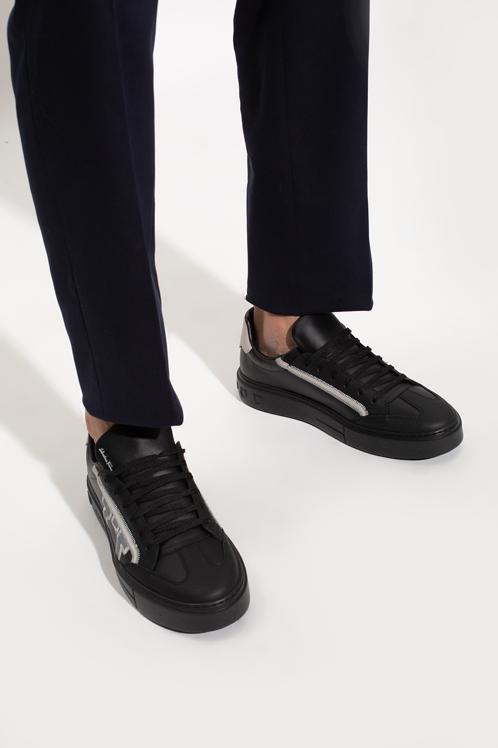 Salvatore ferragamo clearance borg sneakers